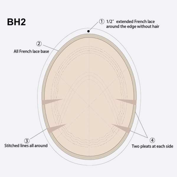 Bh2 lace hair system model