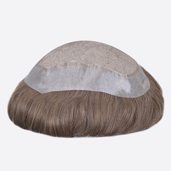 China silk mono hair toupee (2)