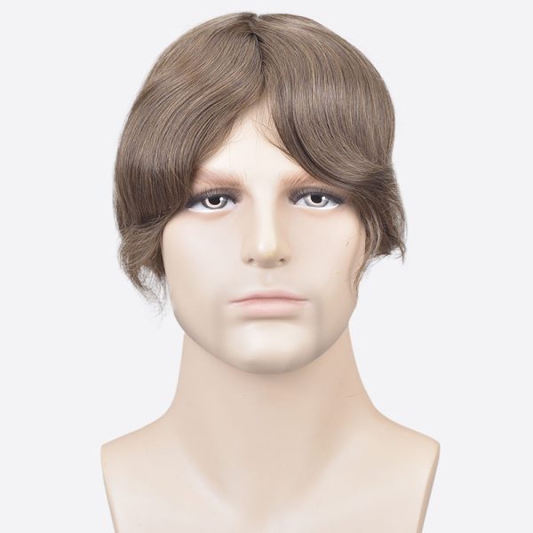 China silk mono hair toupee (2)