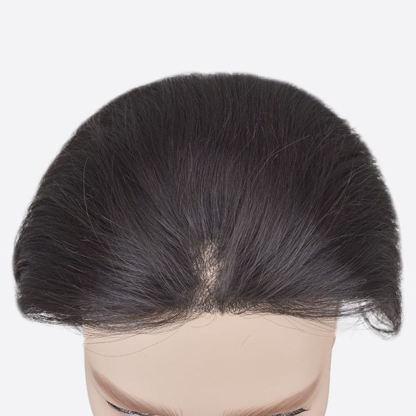 BLW059520 Men's Poly Lace Hair System Is Skin Base Toupee From Bono Hair