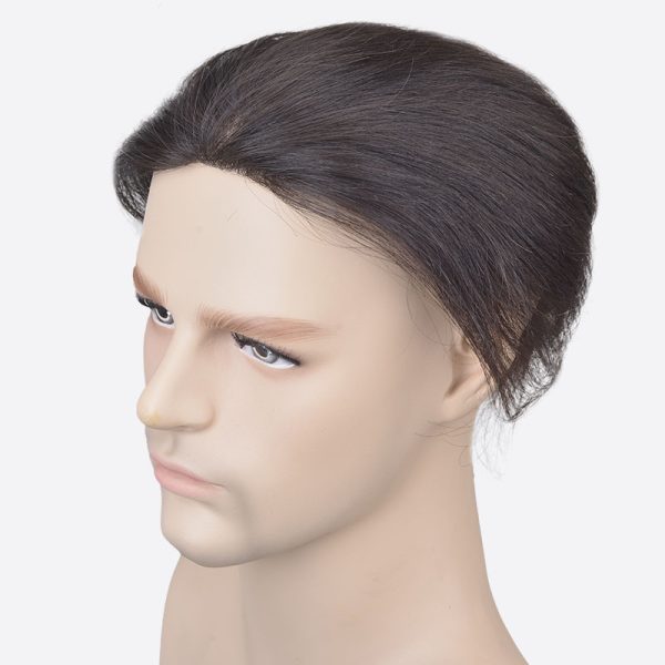 BLW059520 Men's Poly Lace Hair System Is Skin Base Toupee From Bono Hair