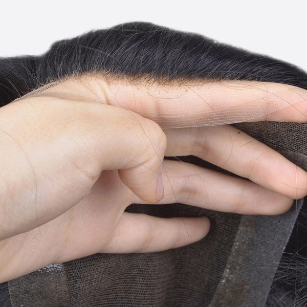 BLN465810 Fench Lace Men's Toupee Is Custom Hair Replacement Systems From Bono Hair