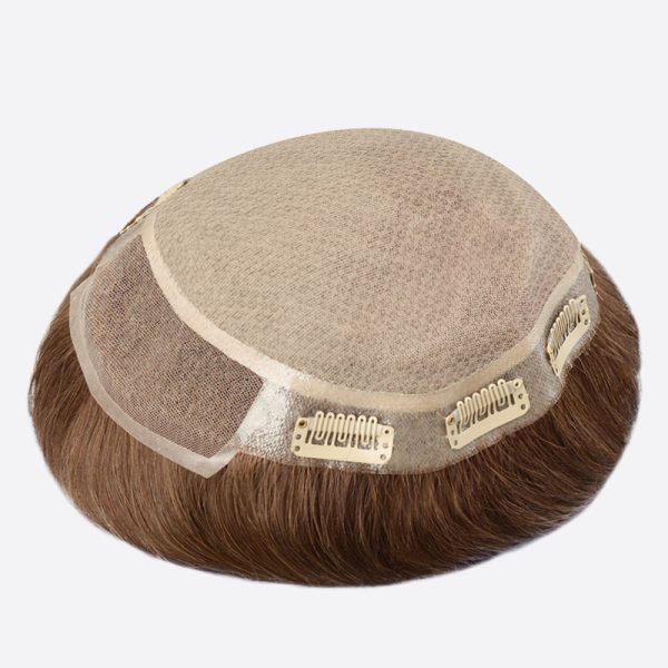 BLN68801 Clip On Toupee Is A Silk Top Hair System From Bono Hair