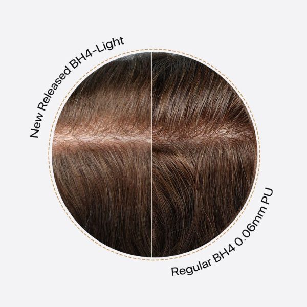 BH4 0.06mm Wholesale Thin Skin Hair Systems Men’s Toupee Hair Pieces Supplier (2)
