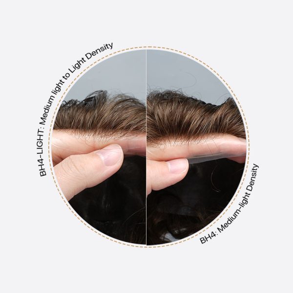 BH4 0.06mm Wholesale Thin Skin Hair Systems Men’s Toupee Hair Pieces Supplier (2)