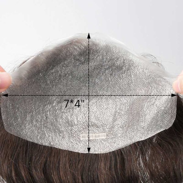 BH4-FOREHEAD Receding Hairline Patch Is Forehead Toupee From Bono Hair