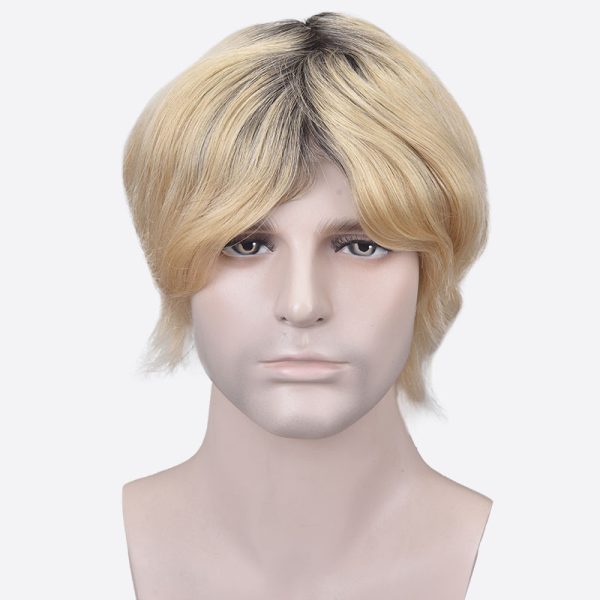 Dark Roots Blonde Hair System Is Bioskin Hair System From Bono Hair