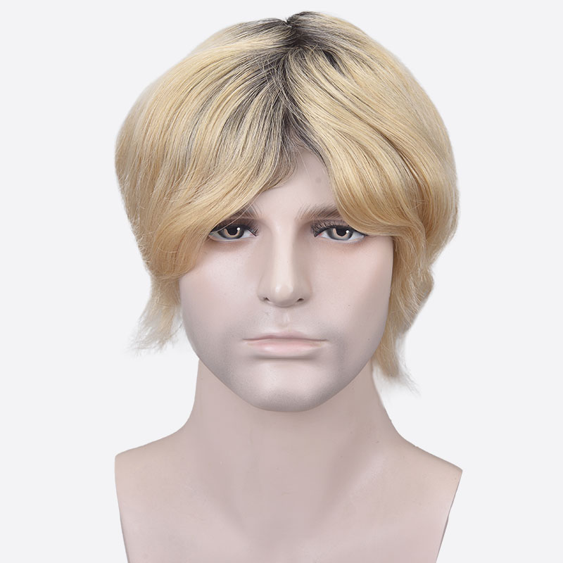 Dark Roots Blonde Hair System Is Bioskin Hair System From Bono Hair