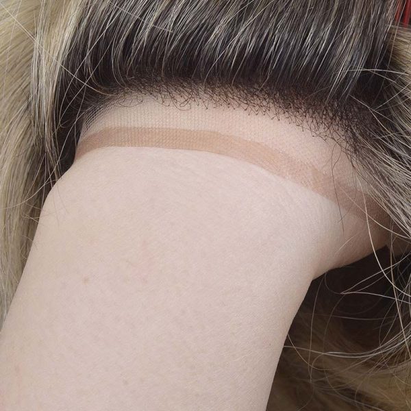 Dark Roots Blonde Hair System Is Bioskin Hair System From Bono Hair