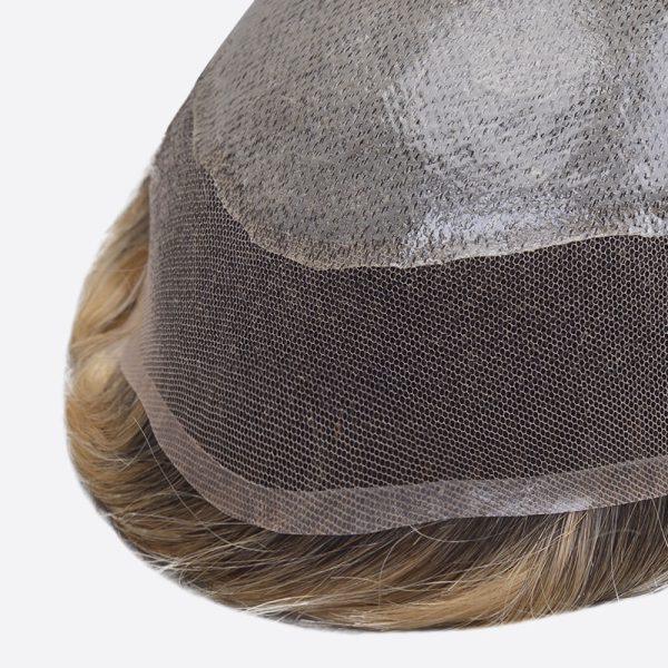 Dark Roots Blonde Hair System Is Bioskin Hair System From Bono Hair