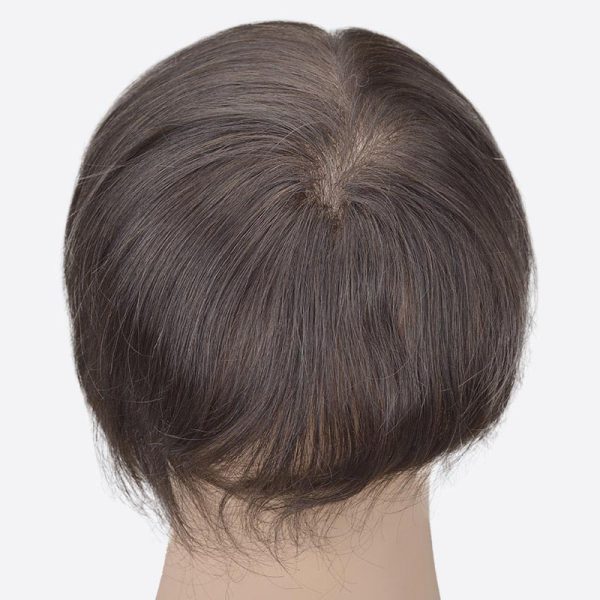 Blonde Streak In Front of Hair Wig For Men Is Custom Hair Replacement Toupee From Bono Hair
