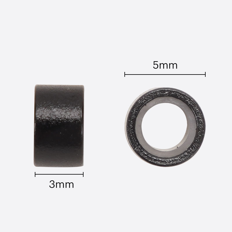 Micro Rings And Silicone Lined Aluminum Link Beads From Bono Hair