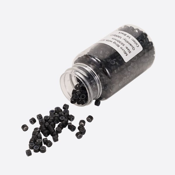 Micro Rings And Silicone Lined Aluminum Link Beads From Bono Hair