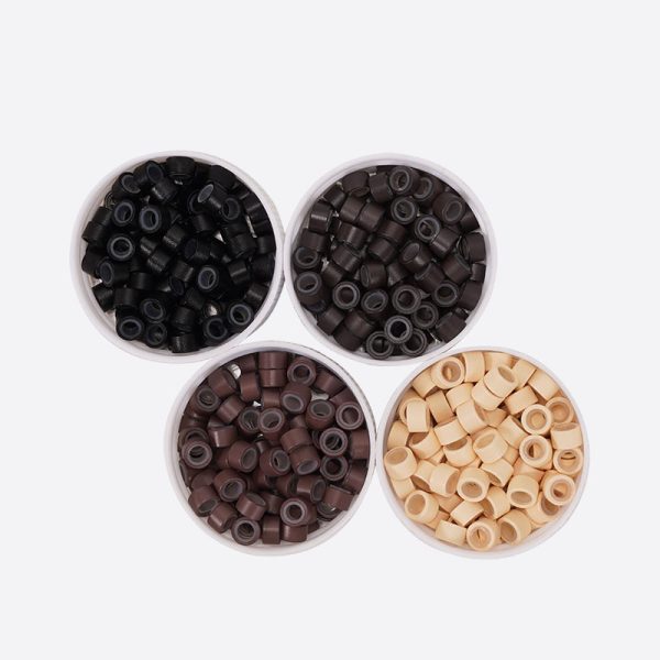 Micro Rings And Silicone Lined Aluminum Link Beads From Bono Hair