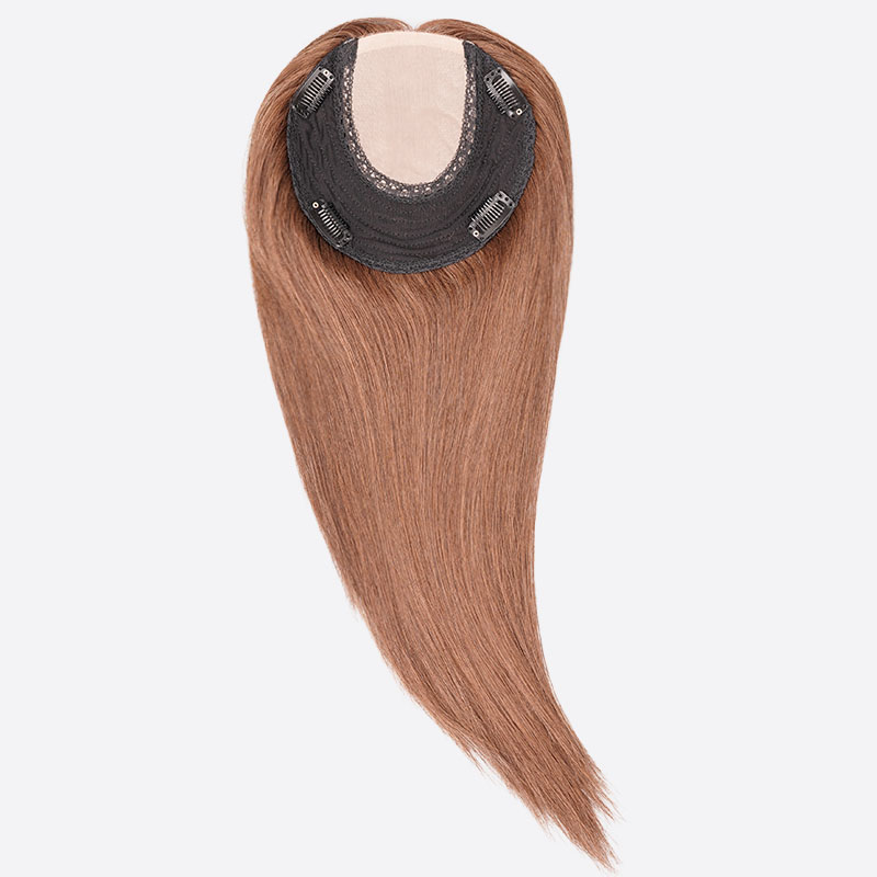 STELLA Silk Base Human Hair Topper Is Hidden Crown Topper From Bono Hair
