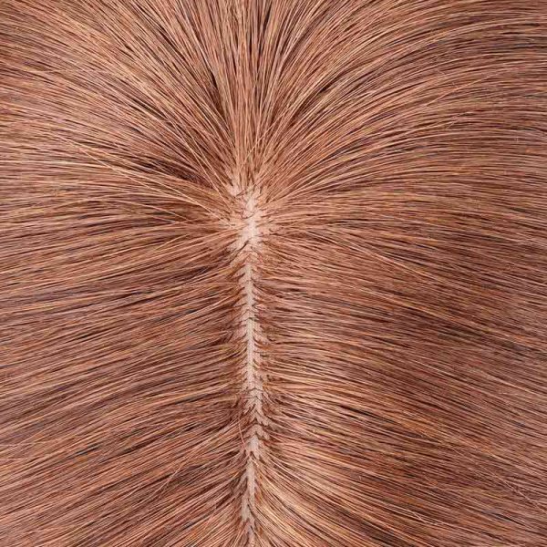 STELLA Silk Base Human Hair Topper Is Hidden Crown Topper From Bono Hair