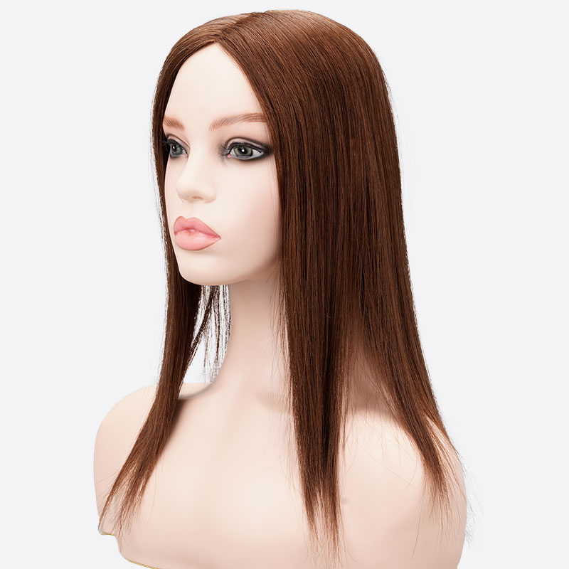 STELLA Silk Base Human Hair Topper Is Hidden Crown Topper From Bono Hair