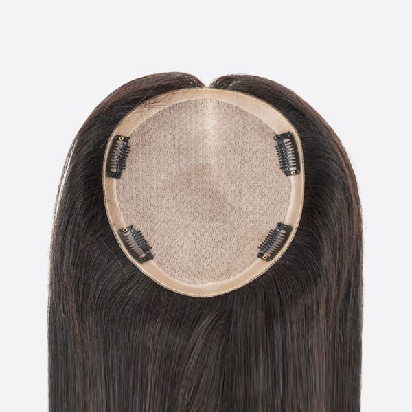 EVE Silk Top Hair Topper Is Women's Topper With Clips From Bono Hair1