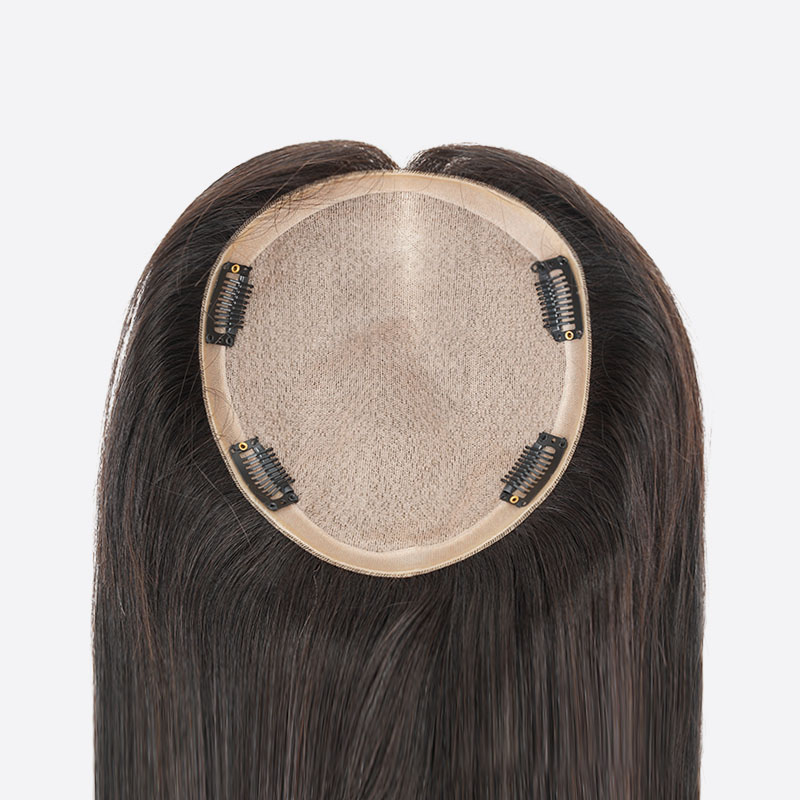 EVE Silk Top Hair Topper Is Women's Topper With Clips From Bono Hair1