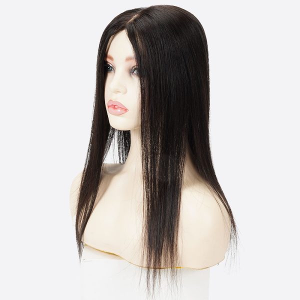 EVE Silk Top Hair Topper Is Women's Topper With Clips From Bono Hair5