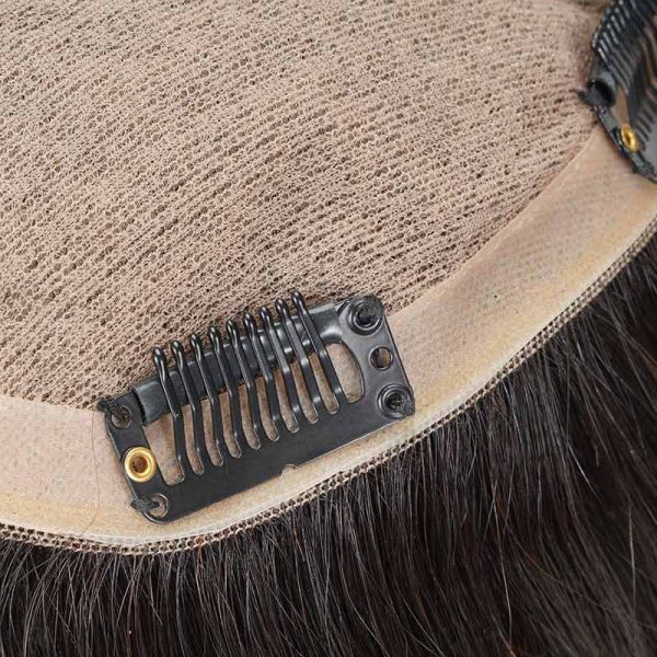 EVE Silk Top Hair Topper Is Women's Topper With Clips From Bono Hair8
