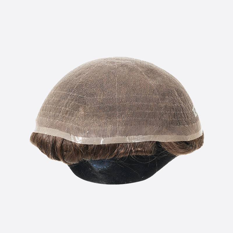 BH2F Full Lace Human Hair Toupee Is Stock Men's Hair From Bono Hair1