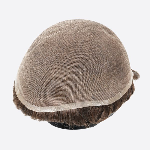 BH2F Full Lace Human Hair Toupee Is Stock Men's Hair From Bono Hair2
