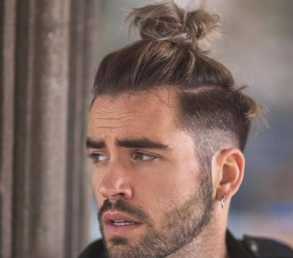 74. Man Bun for Men with Hairline Setbacks