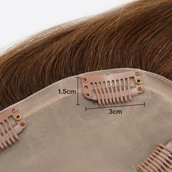 6SARA Hair Topper With Clips Is 130% Density Hair Topper