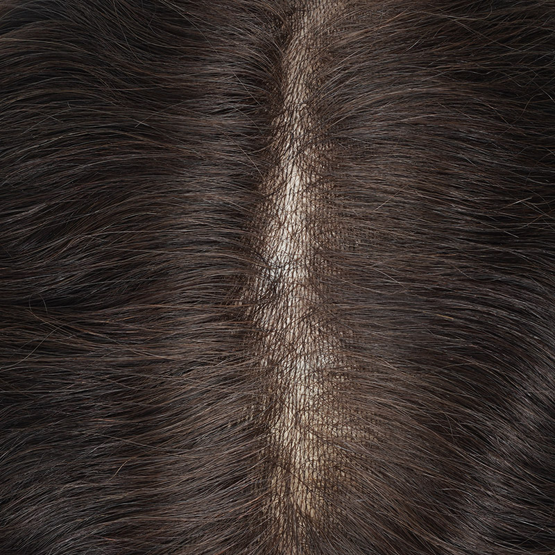 6BH3 plus 0.03mm Ultra-Thin Skin Toupee Is Single Split Knots Hair Pieces From Bono Hair