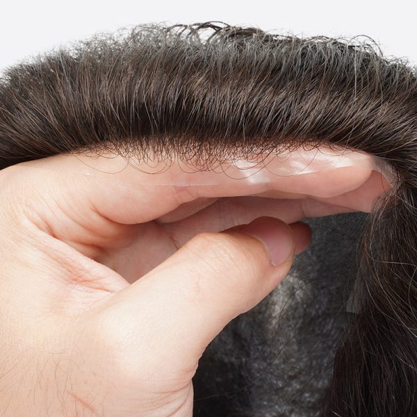 7BH3 plus 0.03mm Ultra-Thin Skin Toupee Is Single Split Knots Hair Pieces From Bono Hair