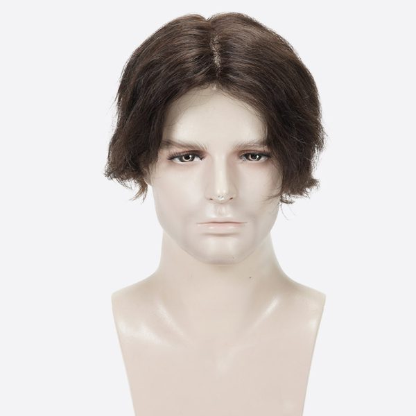 8BH3 plus 0.03mm Ultra-Thin Skin Toupee Is Single Split Knots Hair Pieces From Bono Hair