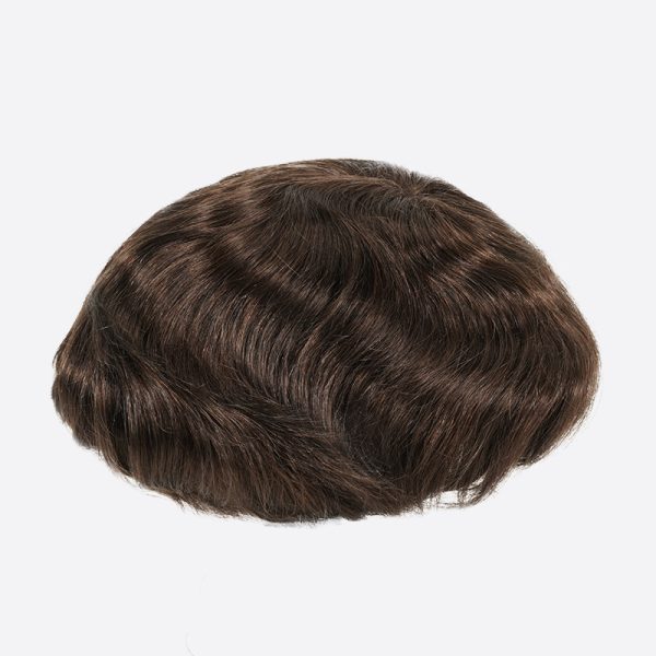 4BH4M Men's Skin Hair System Is Medium Density V-loop Hair Toupee From Bono Hair