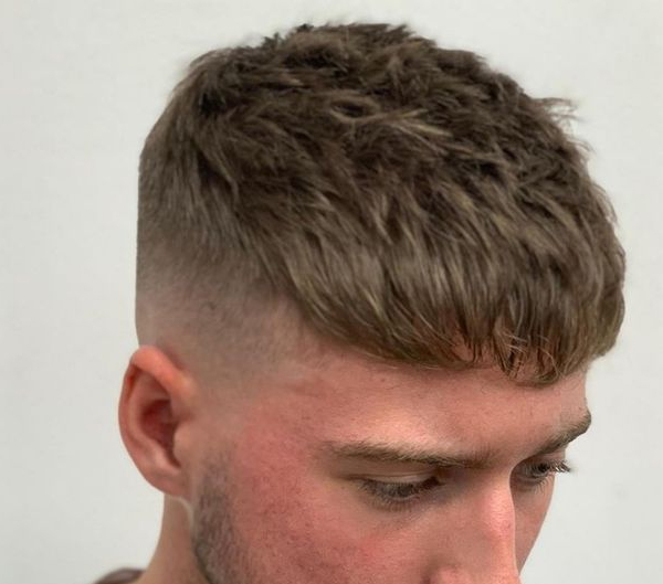 Textured Caesar Cut-2025 Best Toupee Haircuts & Hair Styles For Men Wig