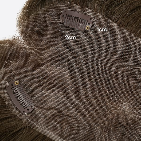 11Maddy Women's Hair Replacement System Is Human Hair Topper Hand-Tied From Bono Hair
