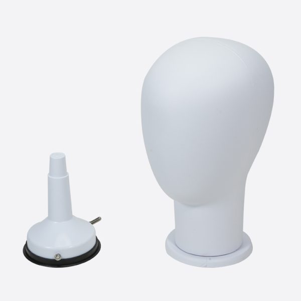 3White Artificial Leather Mannequin Is Mannequin Head From Bono Hair