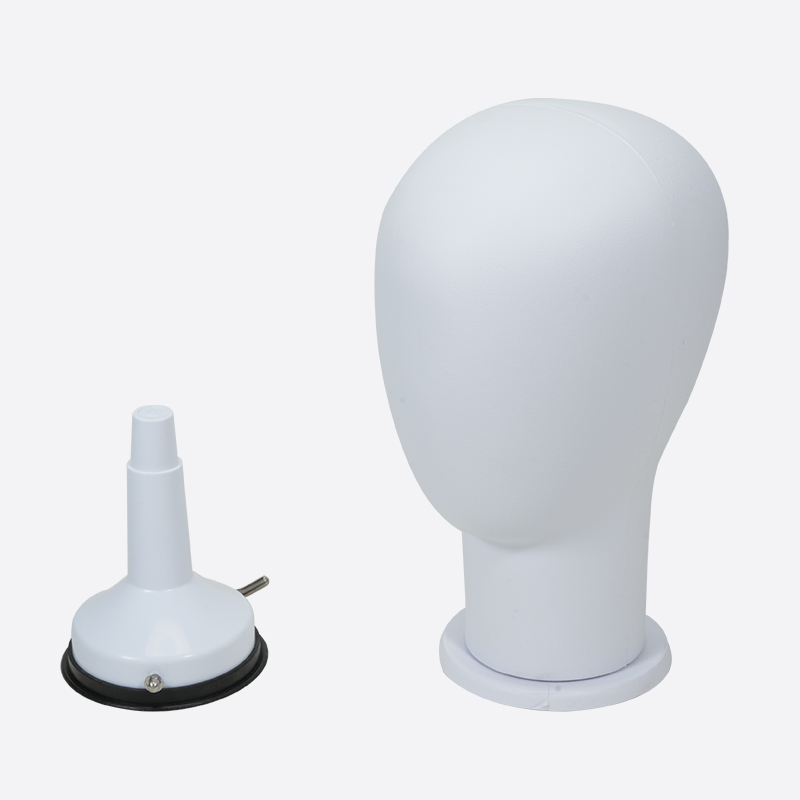 3White Artificial Leather Mannequin Is Mannequin Head From Bono Hair