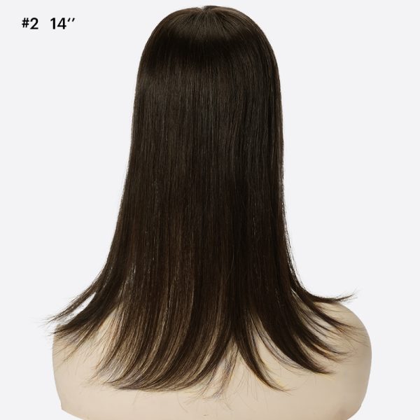 7Maddy Women's Hair Replacement System Is Human Hair Topper Hand-Tied From Bono Hair