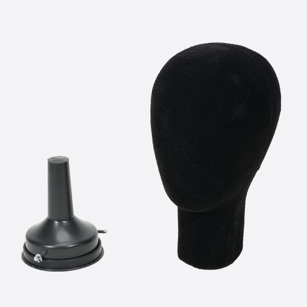 3Black Velvet Head Mannequin Is Foam Head Mannequin From Bono Hair