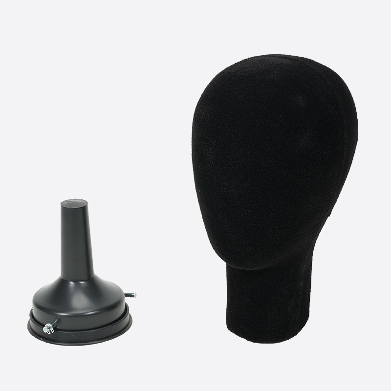 3Black Velvet Head Mannequin Is Foam Head Mannequin From Bono Hair