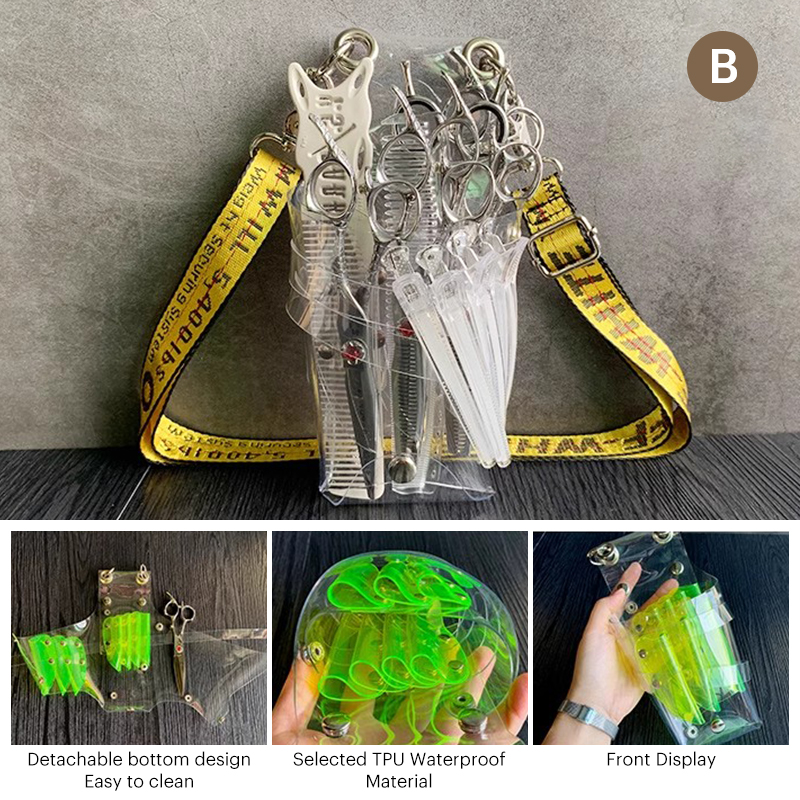 8Plastic Barber Hair Salon Belt & Crossbody Holster Is Colorful Hairdresser Scissor Bag From Bono Hair