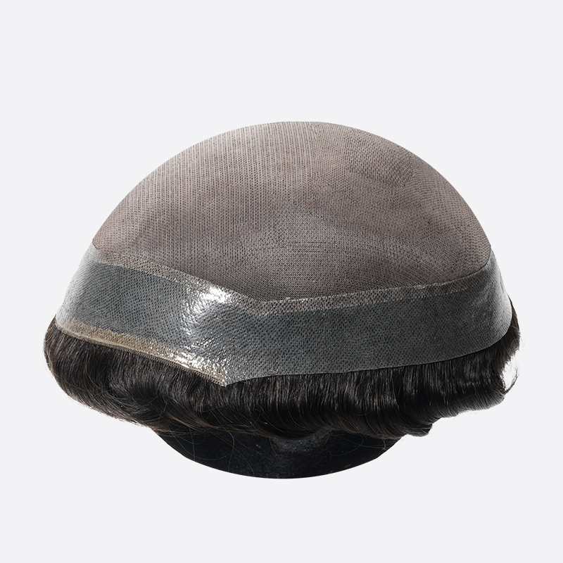 1BH12 Monofilament Hair System Is Skin Perimeter Toupee From Bono Hair